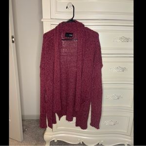 Hurley Magenta Knit Cardigan